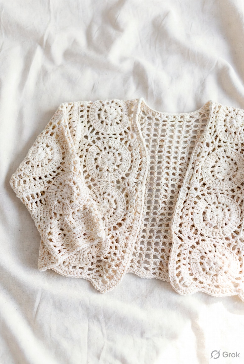 Ivory Crochet Bucket Hat
